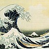 Tsunami by hokusai 19th century